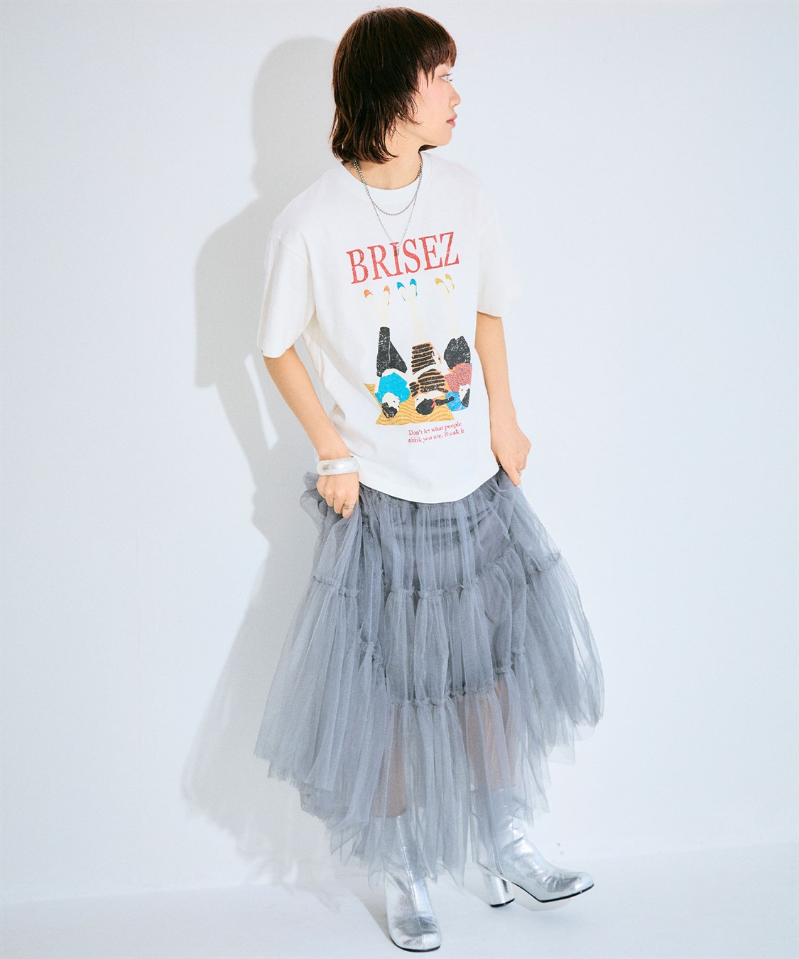 グラフィックプリントTシャツ ELLEgirl｜クロスプラス公式通販サイト