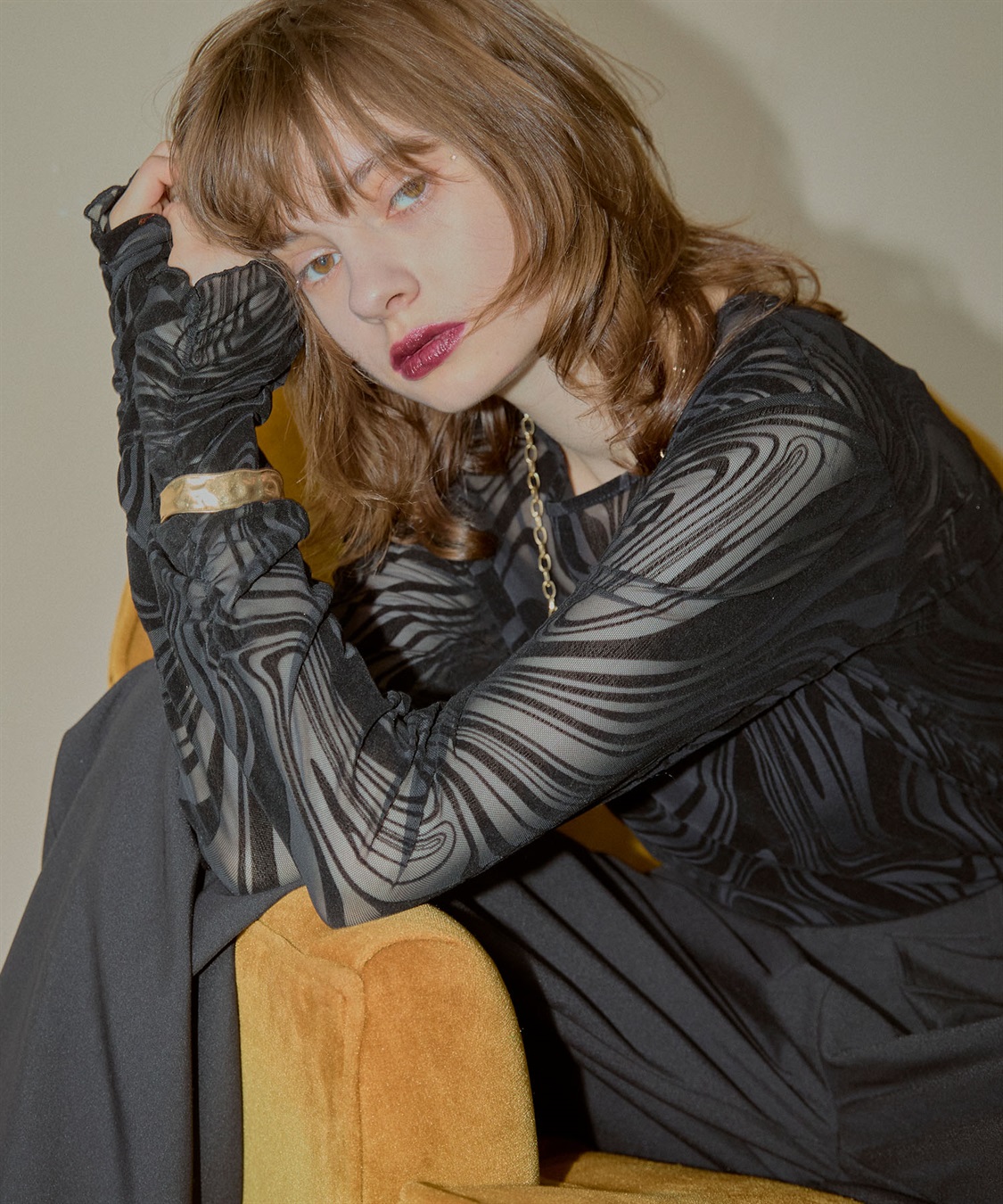 ELLEgirl マーブルシアートップス_sub_1