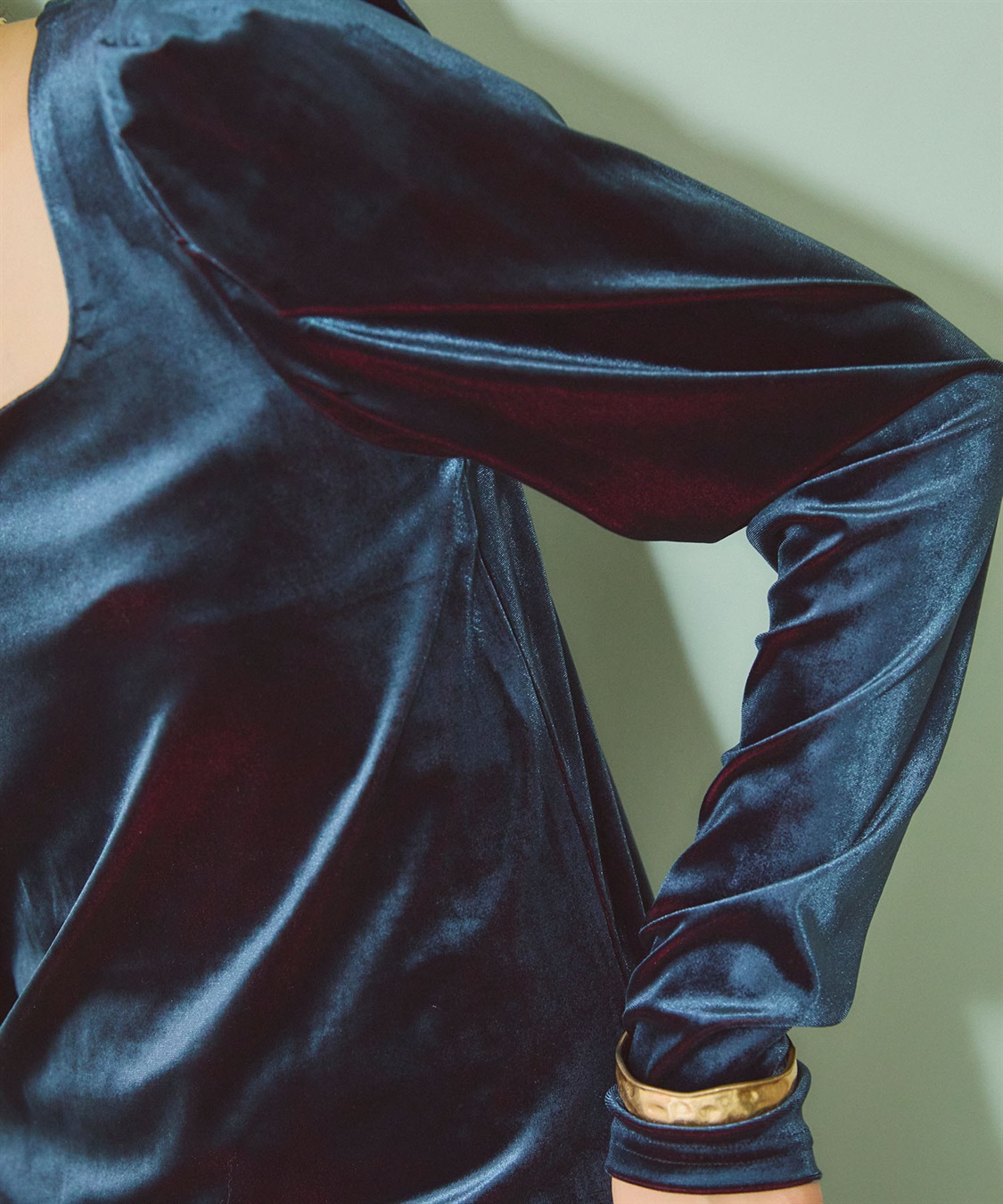 ELLEgirl 配色ベロアパフスリーブトップス_sub_16