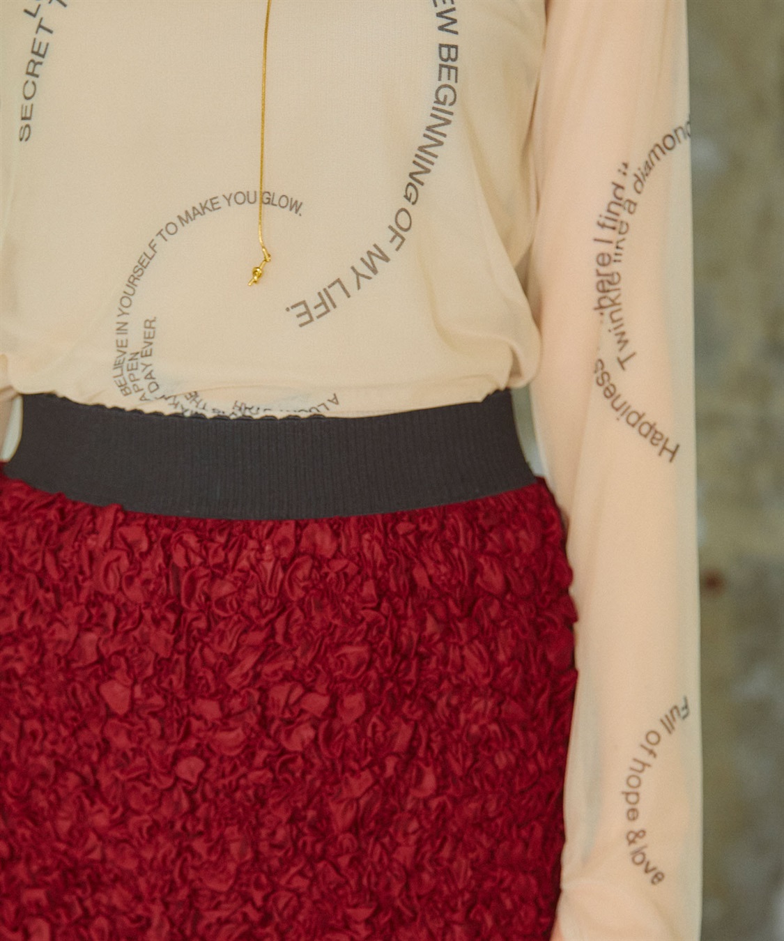 ELLEgirl チュールレイヤードシャーリングスカート_sub_15