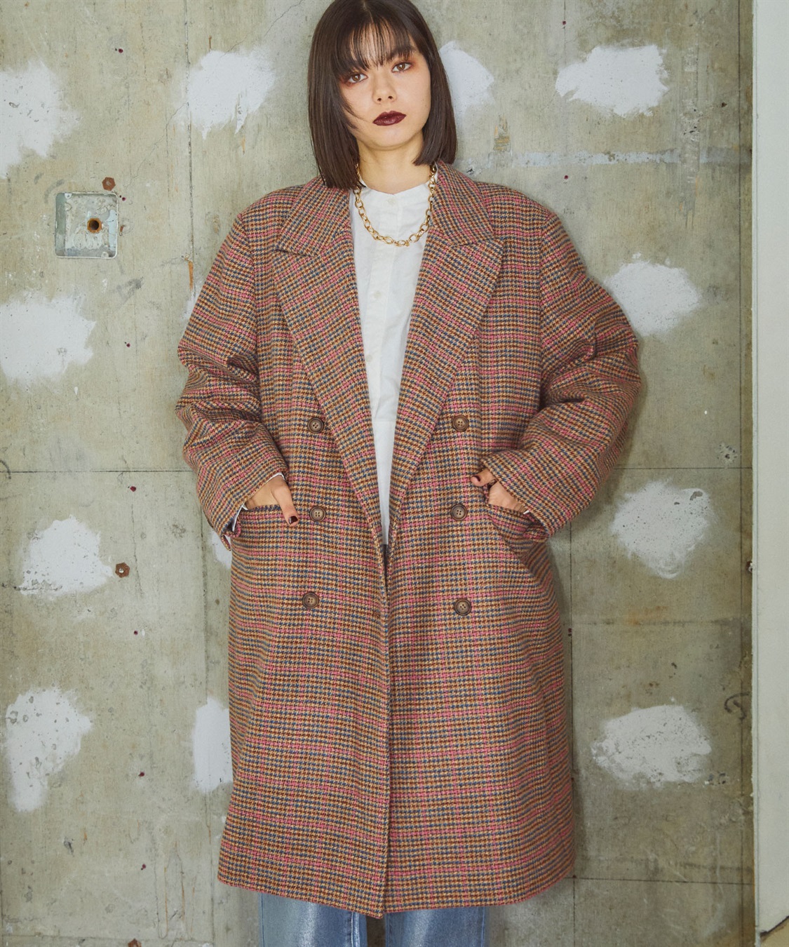 ELLEgirl メンズライクチェスターコート_sub_3