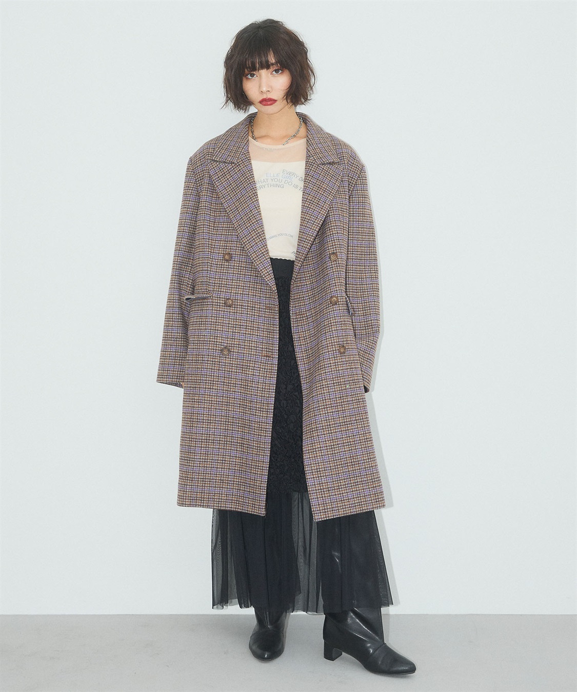 ELLEgirl メンズライクチェスターコート_sub_17