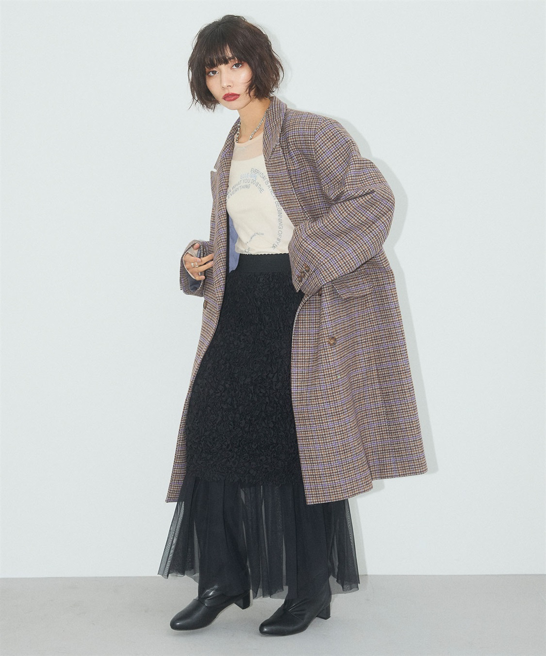 ELLEgirl メンズライクチェスターコート_sub_18