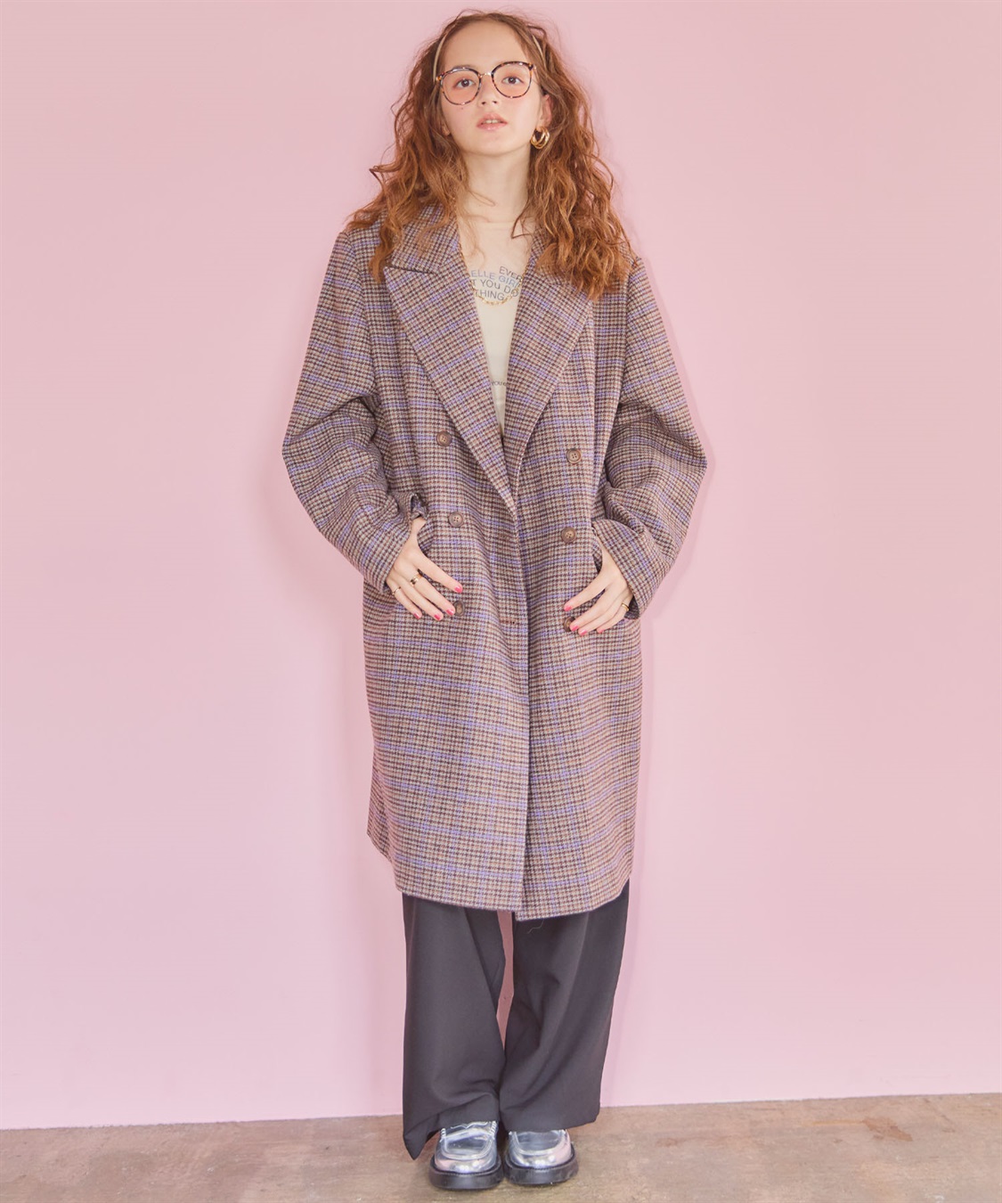 ELLEgirl メンズライクチェスターコート_sub_23