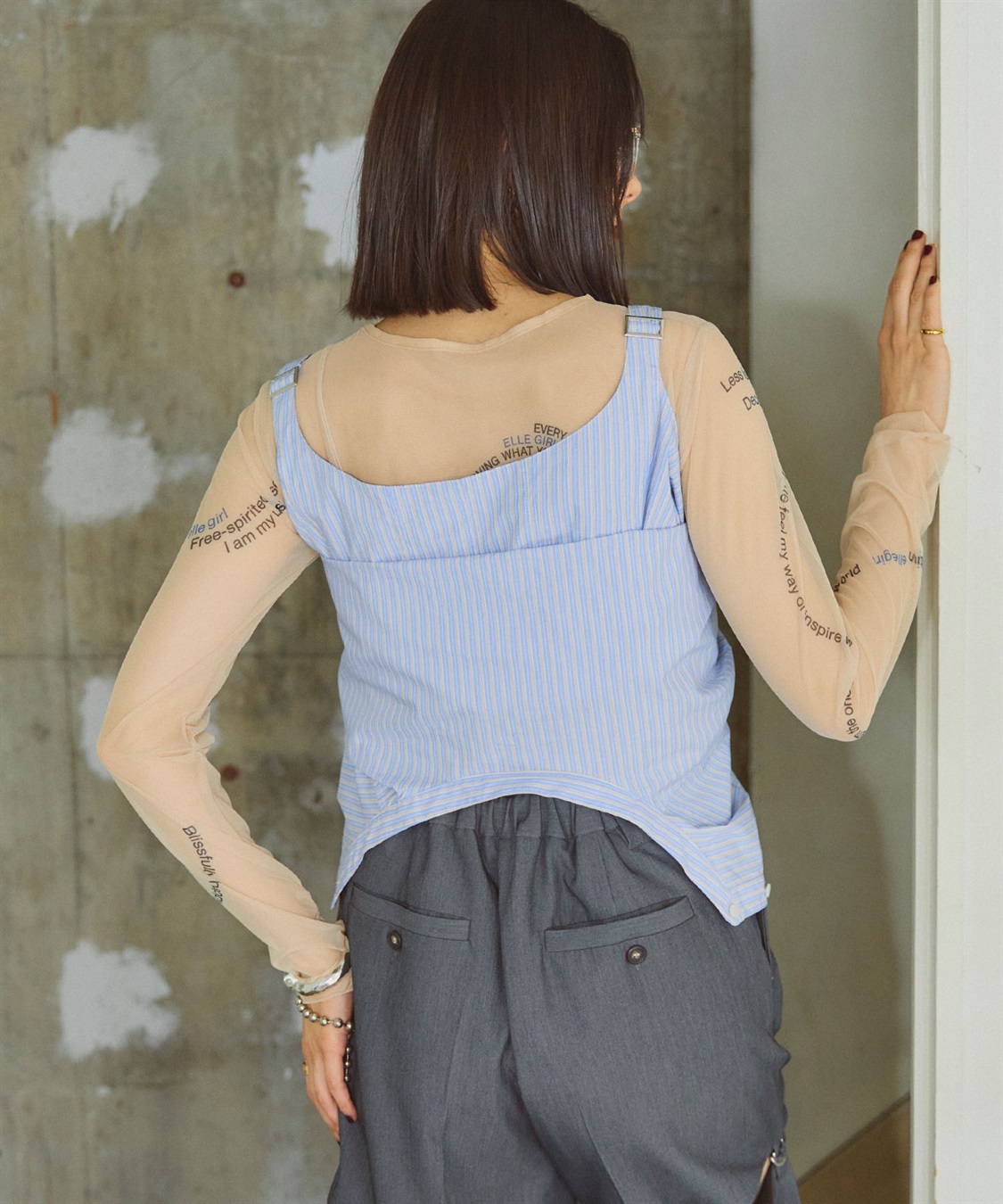 ELLEgirl ガーターデザインシャツ_sub_15