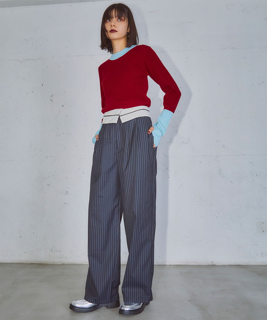 ELLEgirl マーベルトデザインワイドパンツ_sub_13