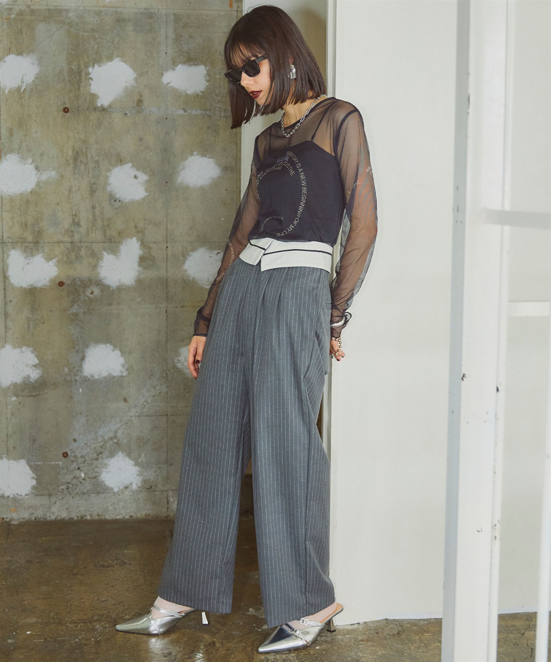 ELLEgirl マーベルトデザインワイドパンツ_sub_28