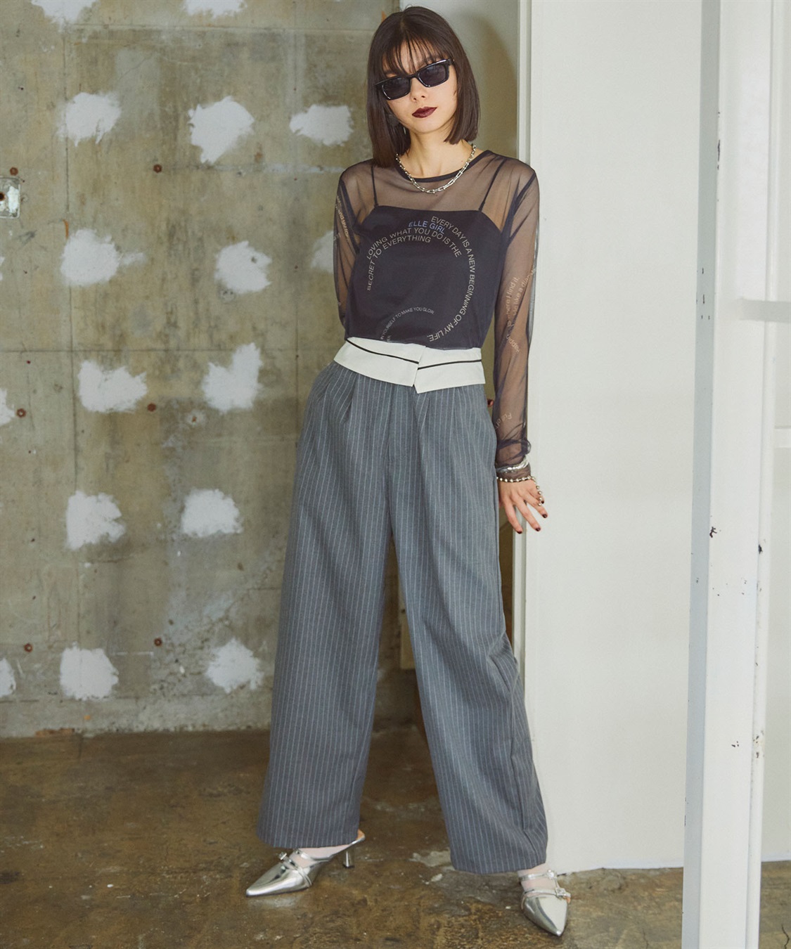 ELLEgirl マーベルトデザインワイドパンツ_sub_29