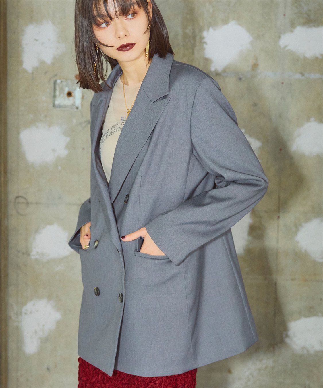 ELLEgirl メンズライクテーラードジャケット_sub_5