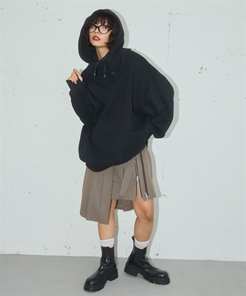 ELLEgirl アシメトリーラッププリーツスカート_subthumb_10