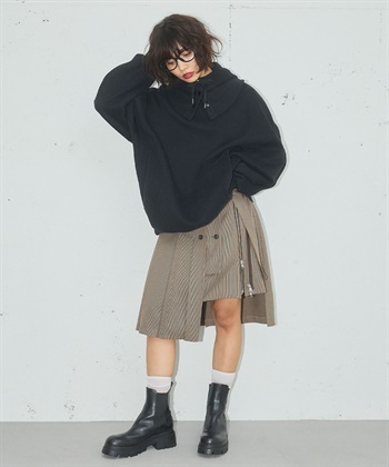 ELLEgirl アシメトリーラッププリーツスカート_subthumb_11