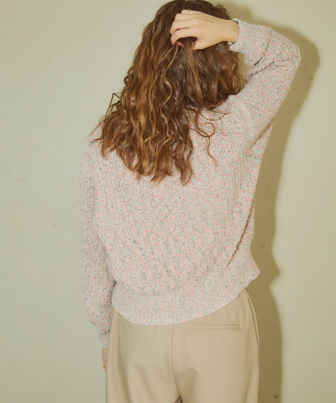 ELLEgirl ミックスカラーVネックカーディガン_sub_21