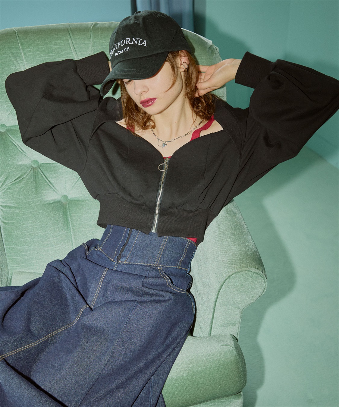 裏毛ビスチェブルゾン ELLEgirl｜クロスプラス公式通販サイト