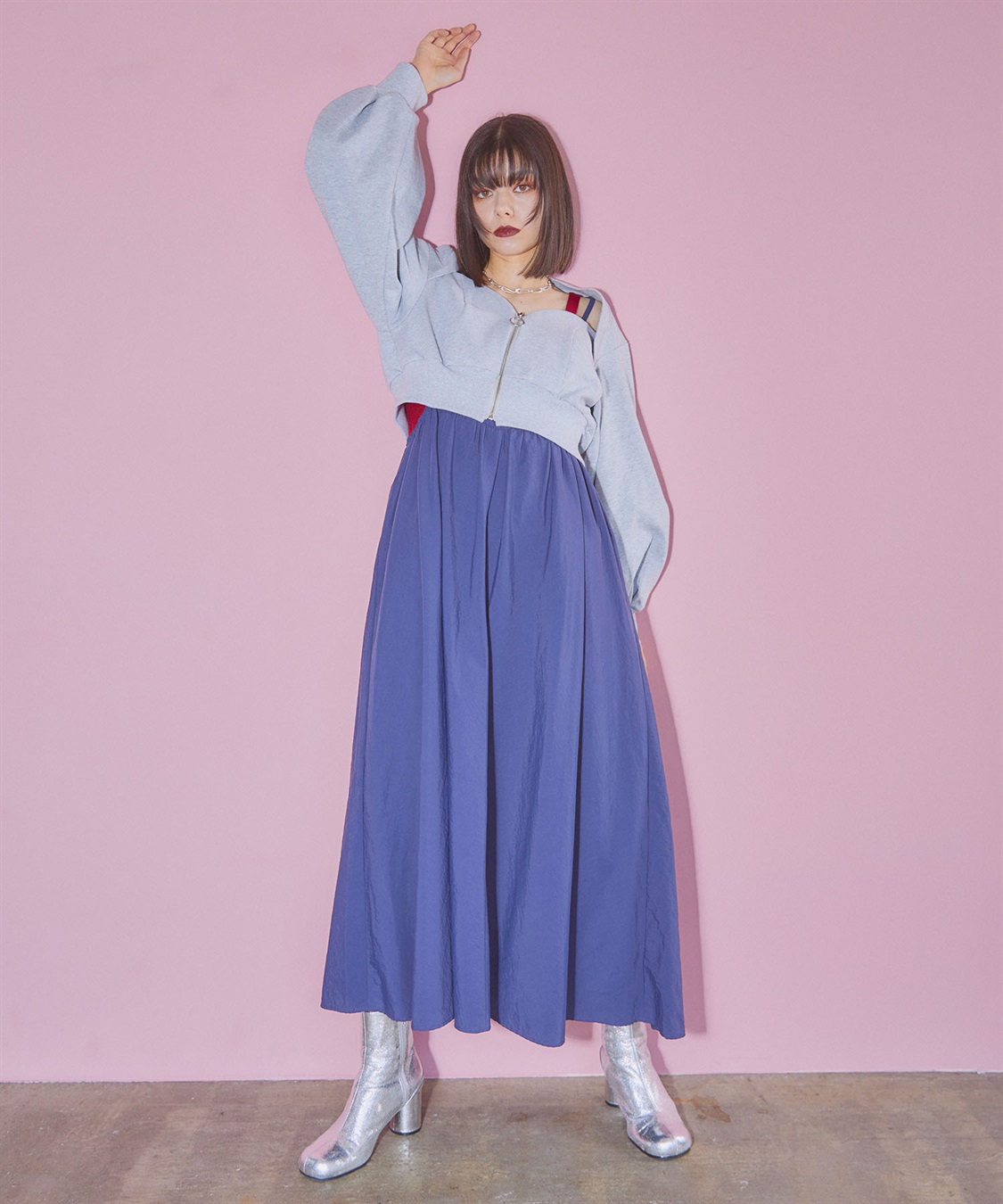 裏毛ビスチェブルゾン ELLEgirl｜クロスプラス公式通販サイト