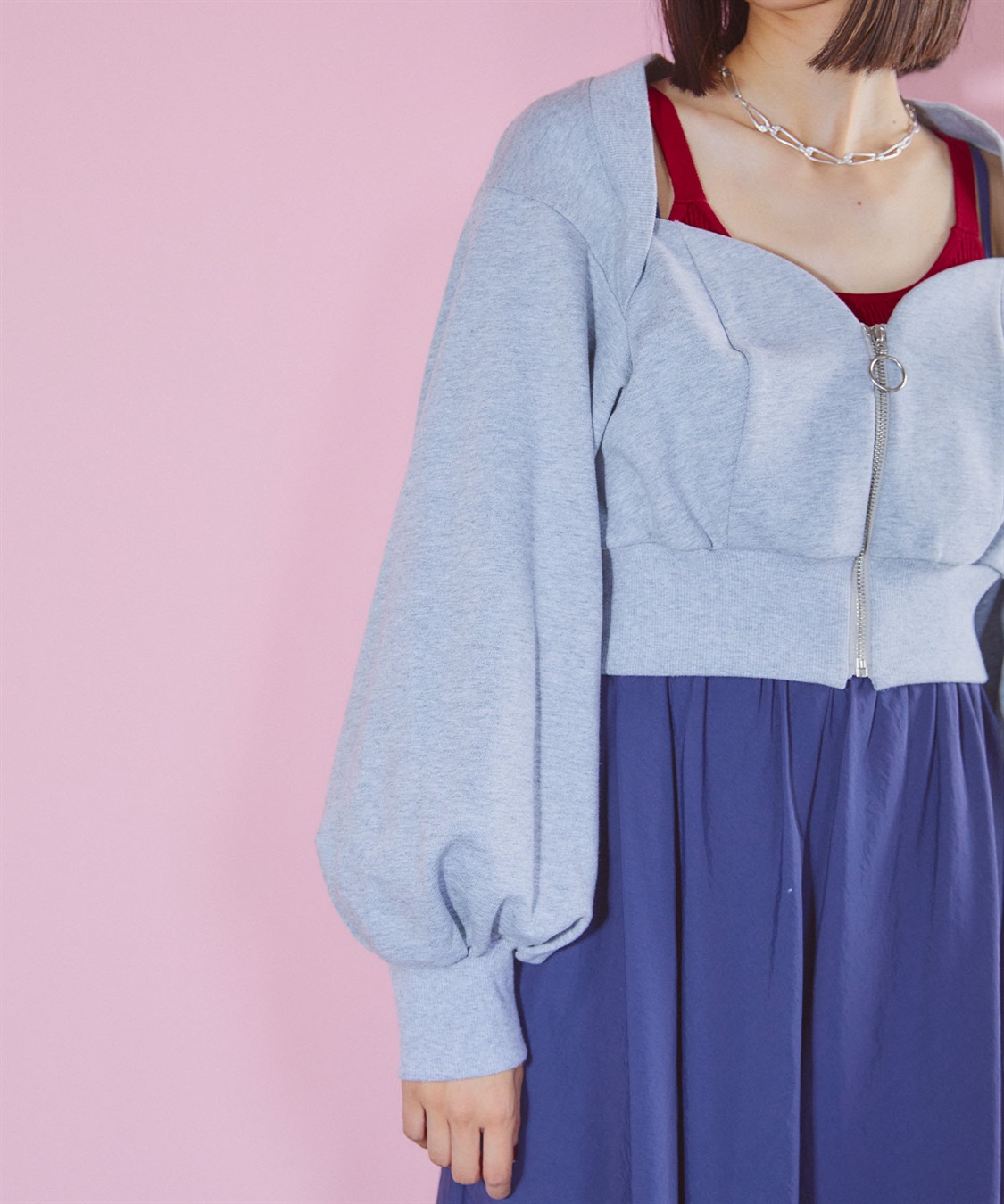 ELLEgirl 裏毛ビスチェブルゾン_sub_17