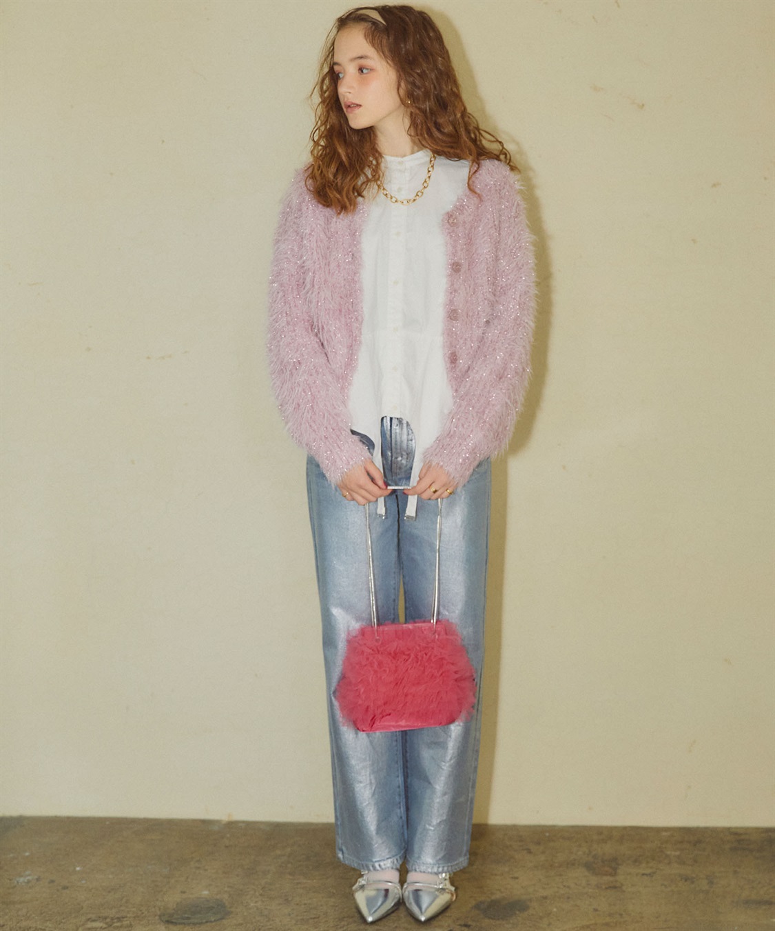 ELLEgirl 2wayラメフェザーニットカーディガン_sub_16