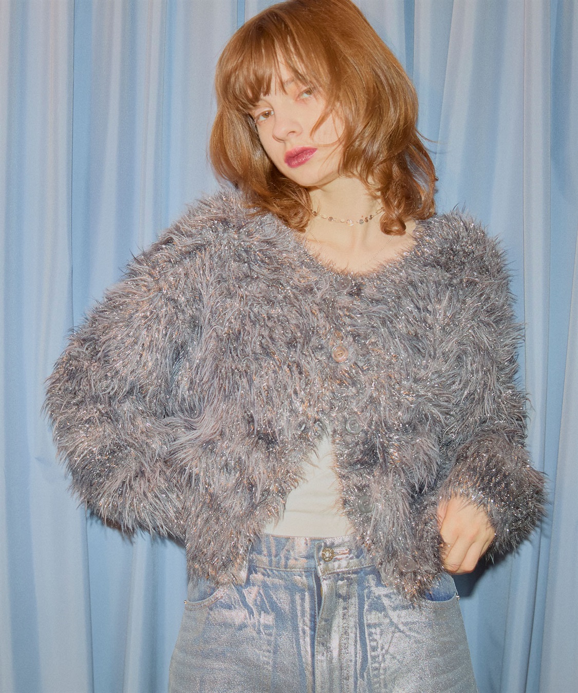 ELLEgirl 2wayラメフェザーニットカーディガン_sub_18