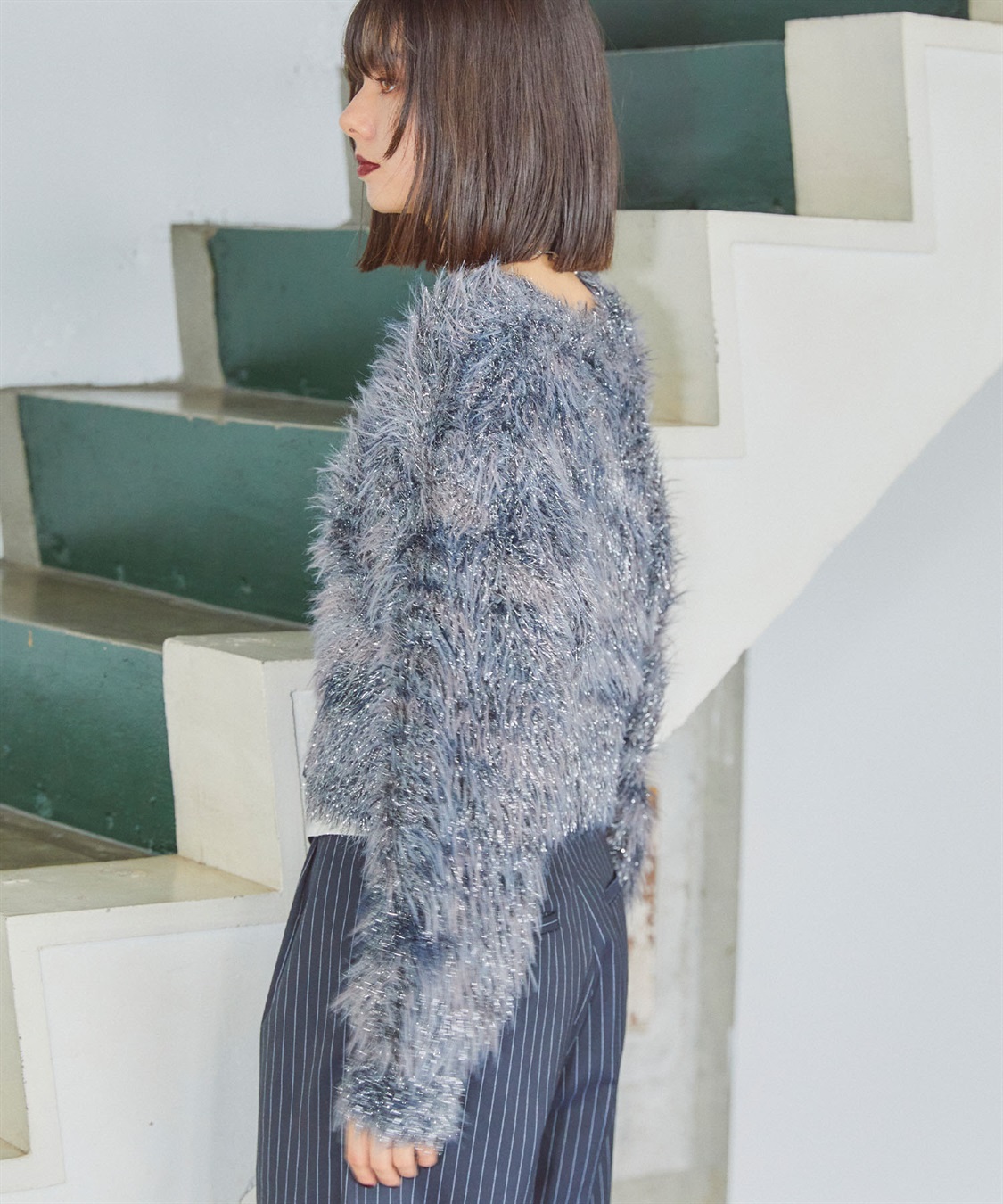 ELLEgirl 2wayラメフェザーニットカーディガン_sub_21