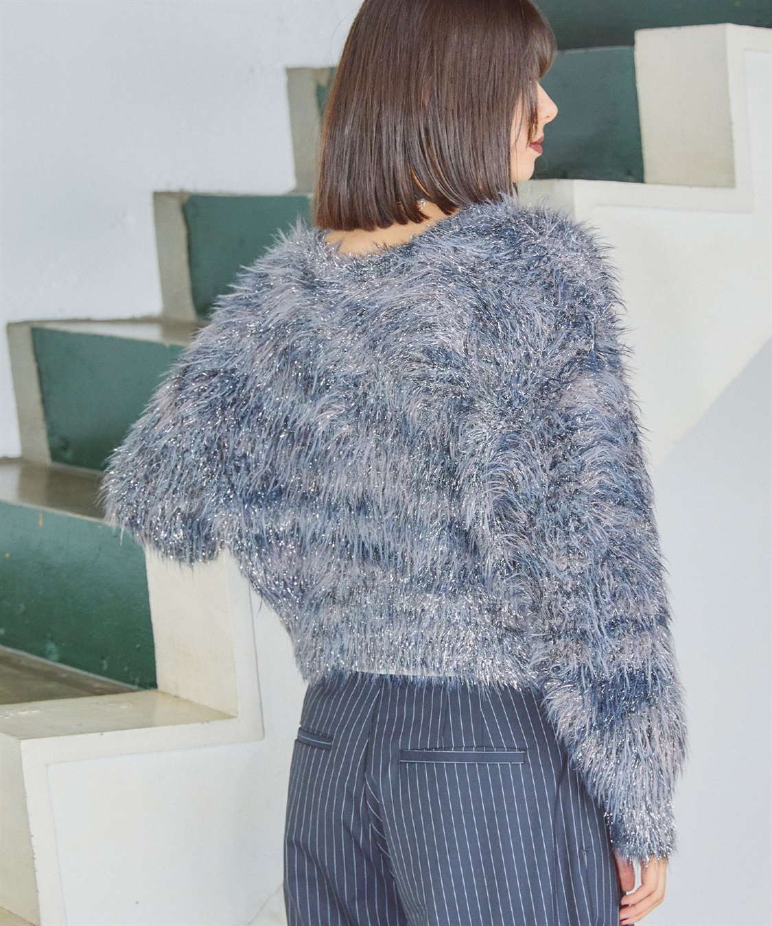 ELLEgirl 2wayラメフェザーニットカーディガン_sub_22
