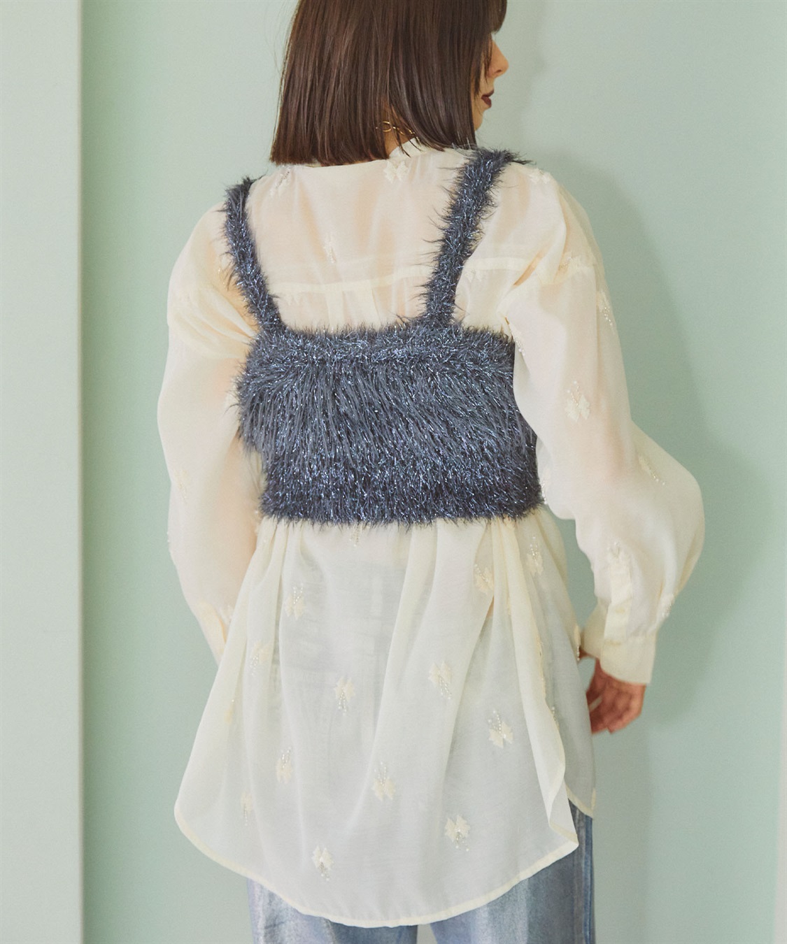 ELLEgirl ラメフェザーニットビスチェ_sub_22