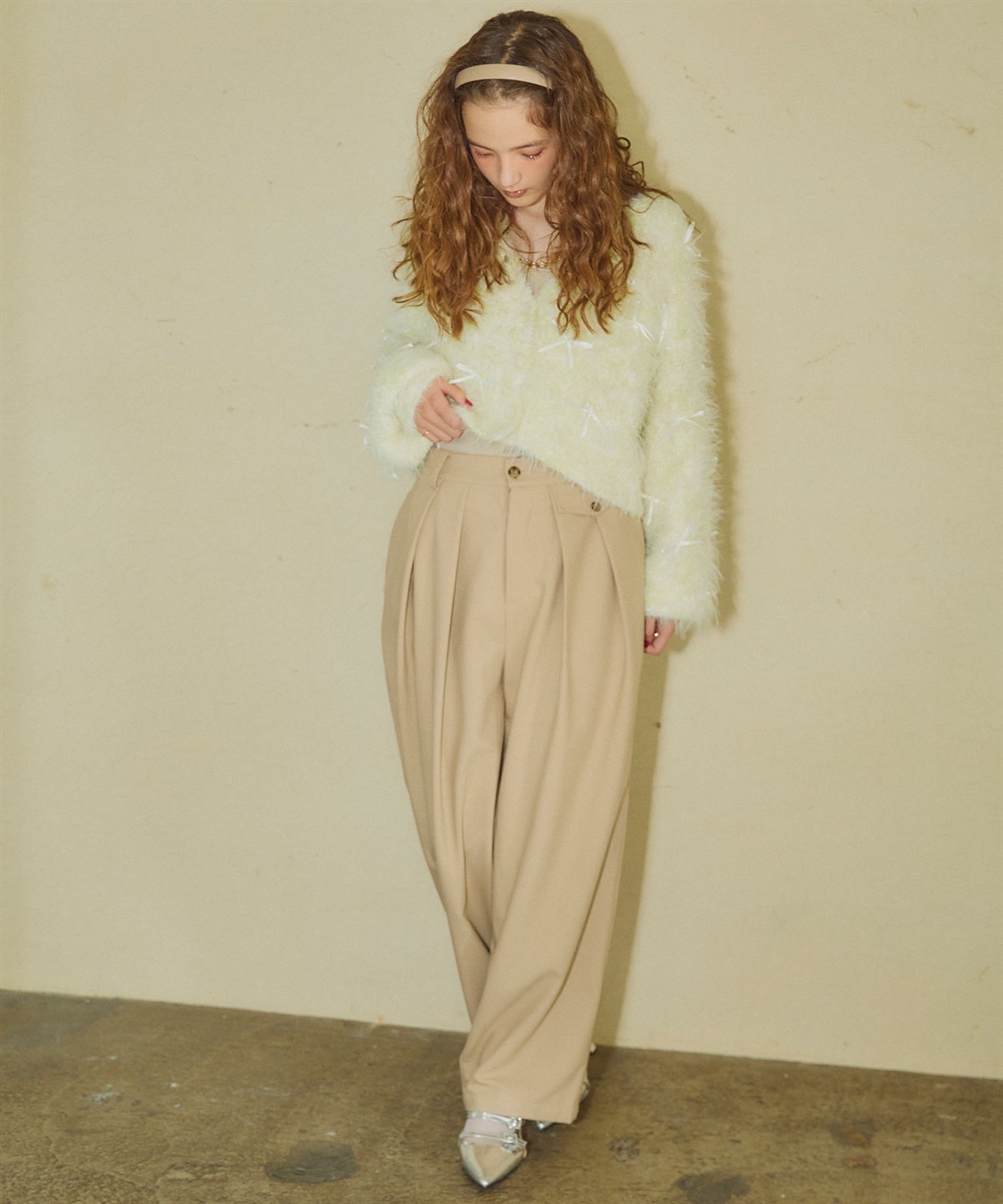 ELLEgirl リボンフェザーニットカーディガン_sub_26