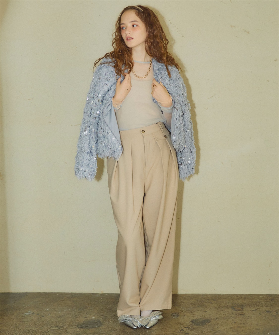 ELLEgirl スパンコールフェザーカーディガン_sub_22