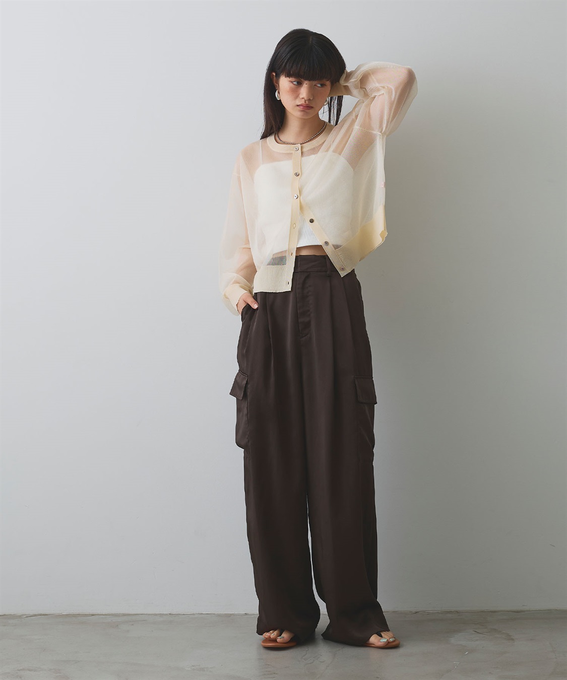 ELLEgirl シアーニットカーディガン_sub_10