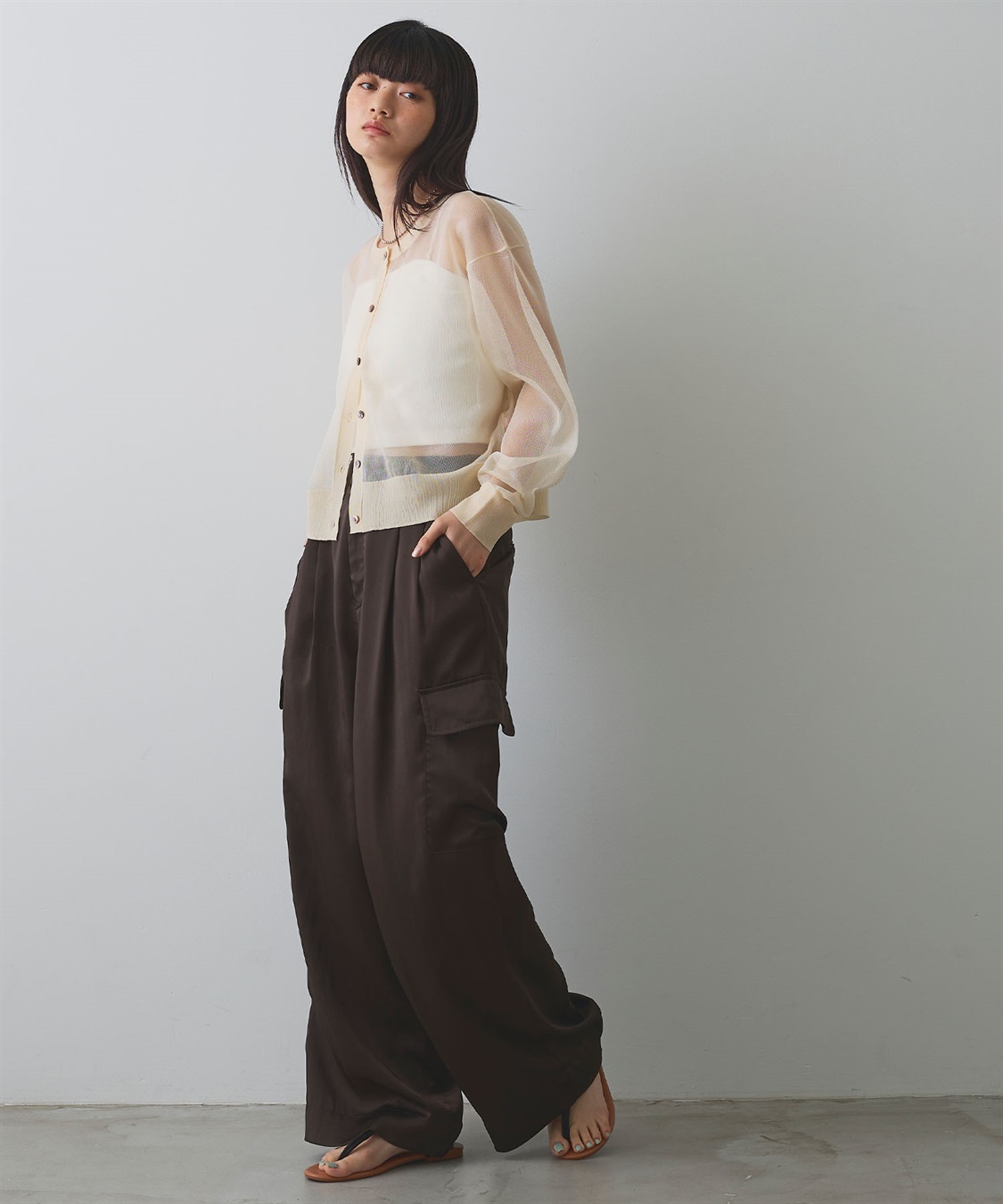 ELLEgirl シアーニットカーディガン_sub_11