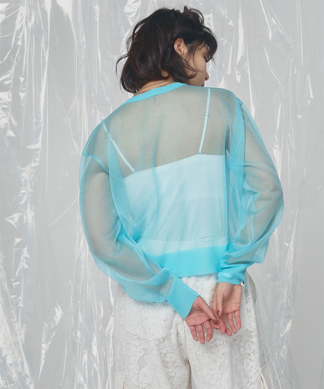 ELLEgirl シアーニットカーディガン_sub_25