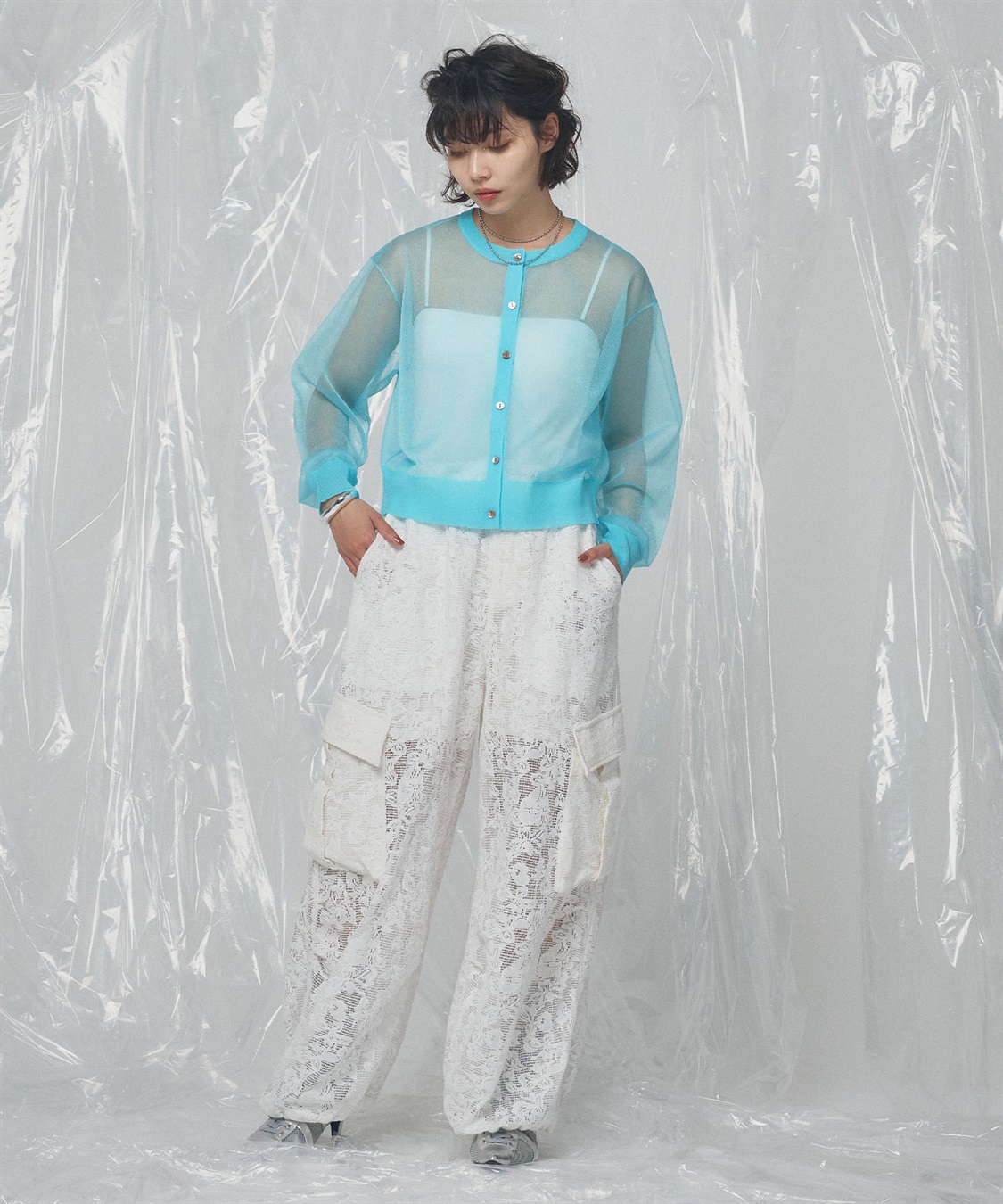 ELLEgirl シアーニットカーディガン_sub_26