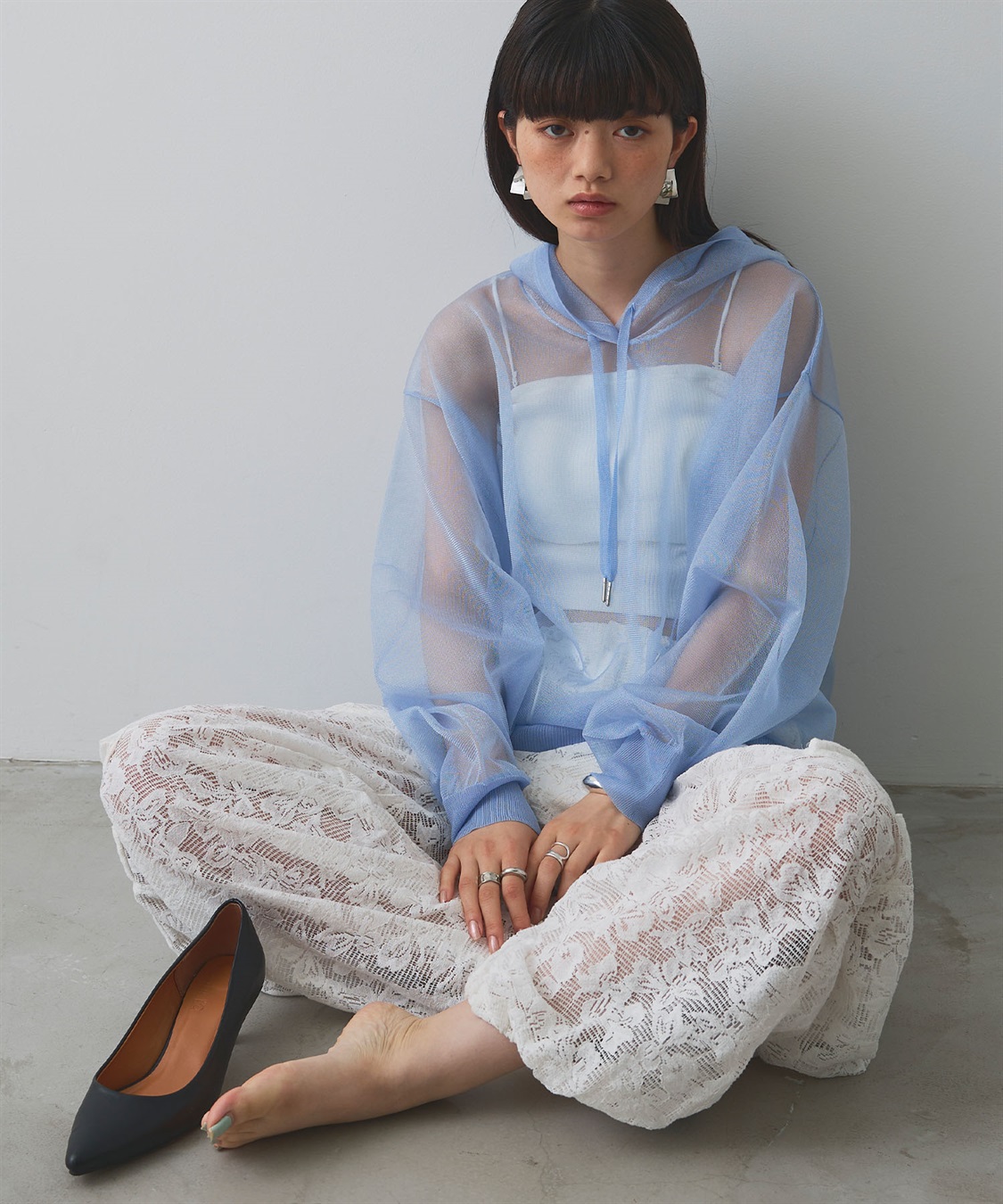 ELLEgirl シアーニットフード付プルオーバー_sub_7