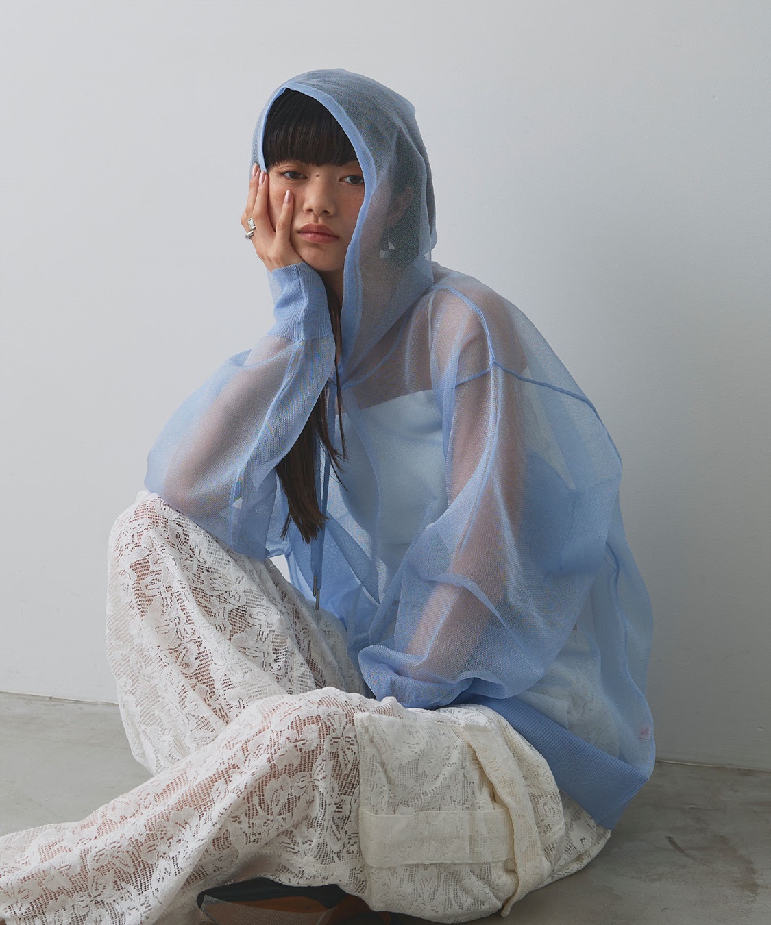 ELLEgirl シアーニットフード付プルオーバー_sub_8