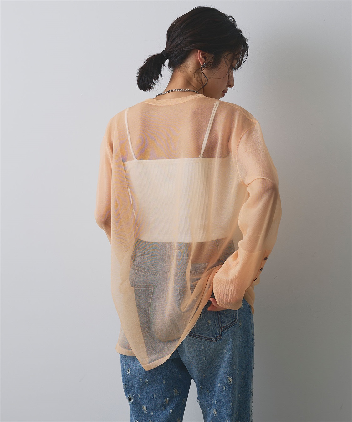 ELLEgirl シアーニットチュニック_sub_6