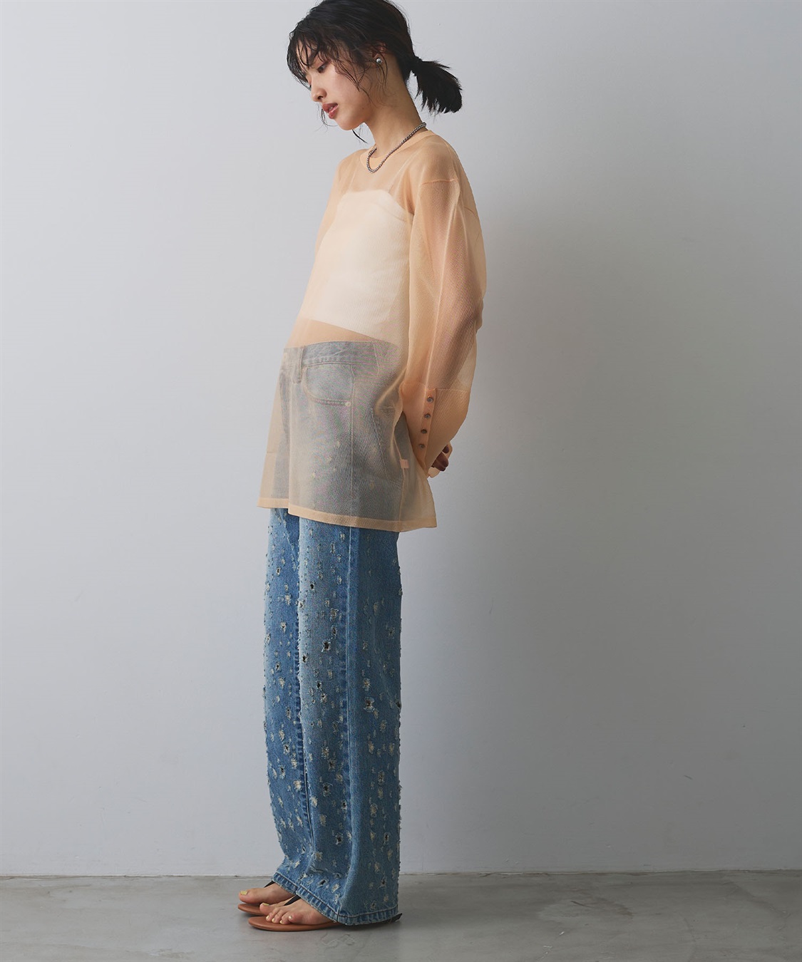 ELLEgirl シアーニットチュニック_sub_8