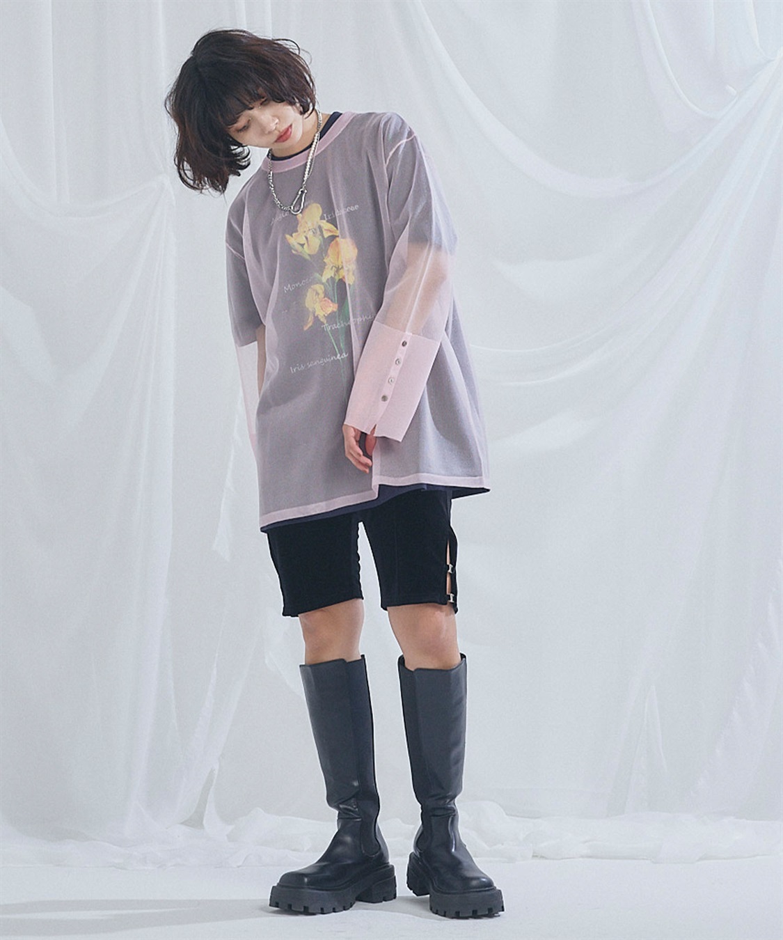 ELLEgirl シアーニットチュニック_sub_21