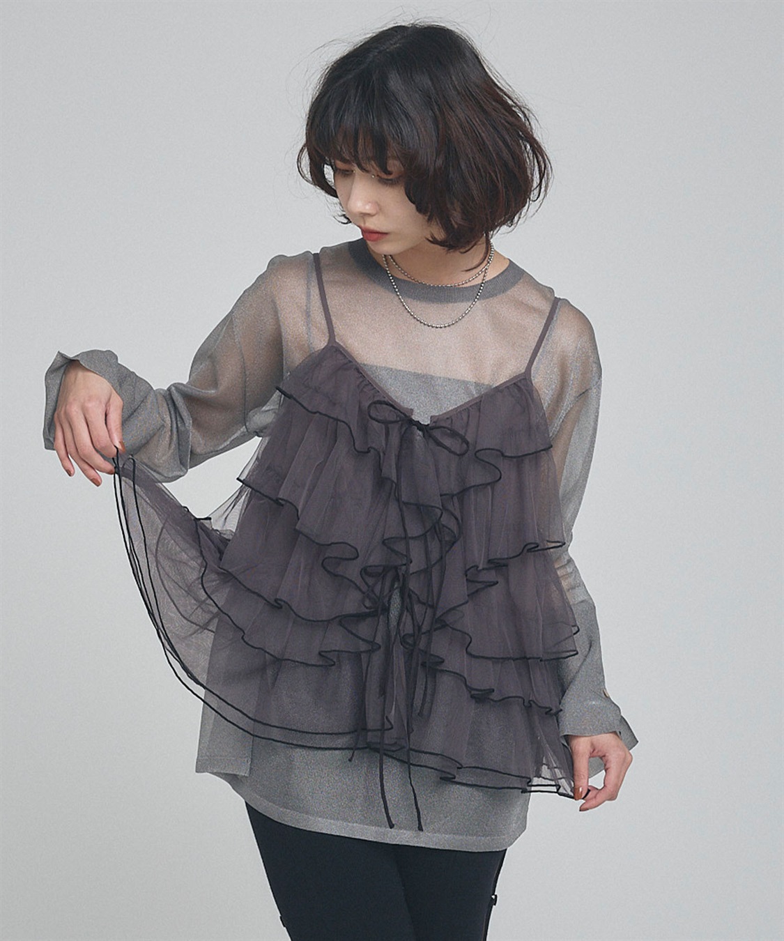 ELLEgirl シアーニットチュニック_sub_27