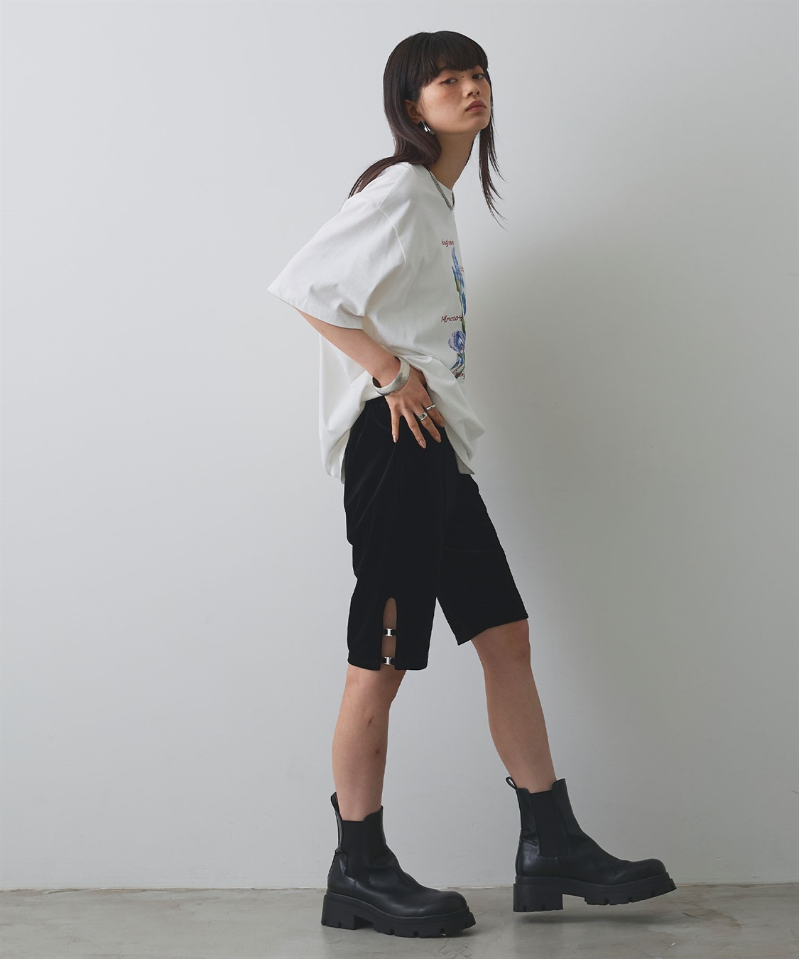 ELLEgirl ベロアハーフレギンス_sub_18