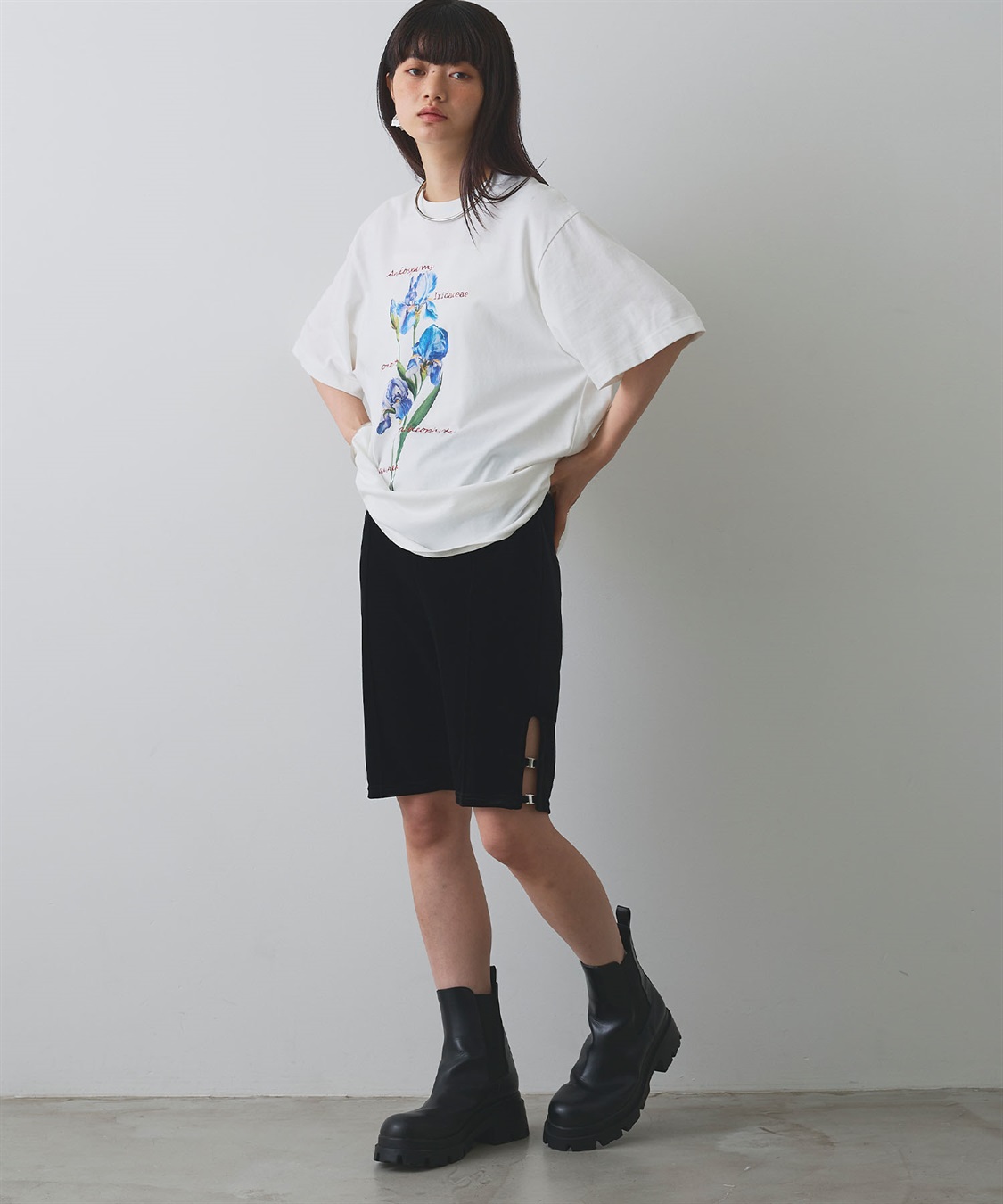 ELLEgirl ベロアハーフレギンス_sub_20