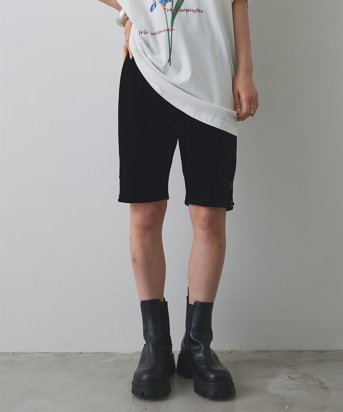 ELLEgirl ベロアハーフレギンス_sub_21