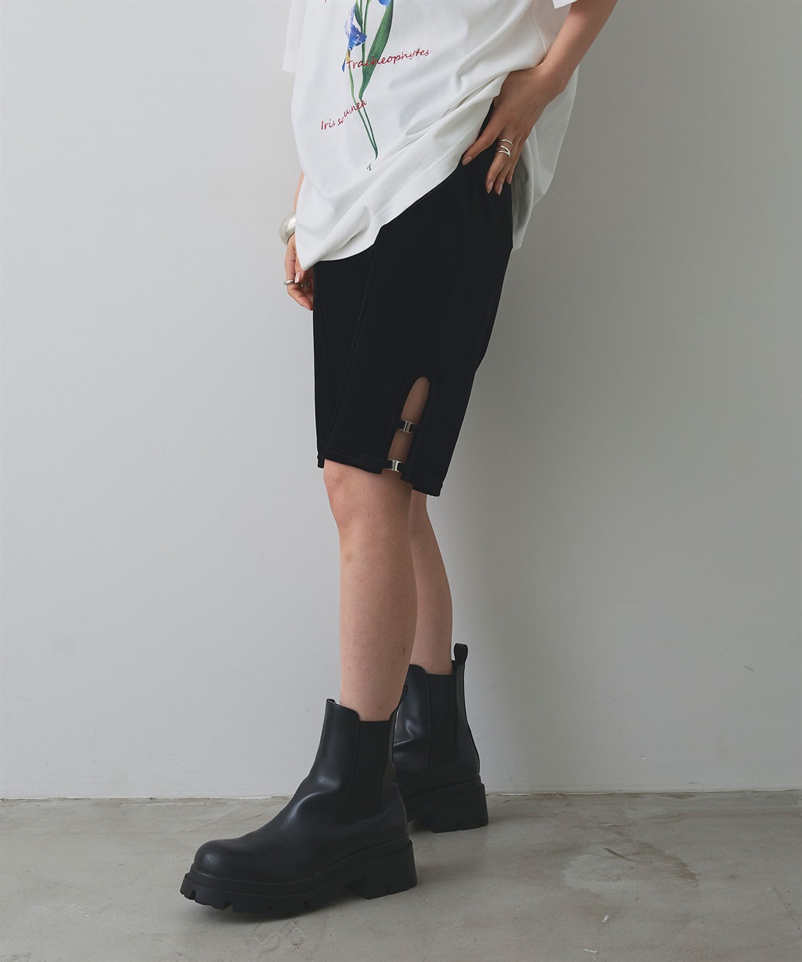 ELLEgirl ベロアハーフレギンス_sub_23