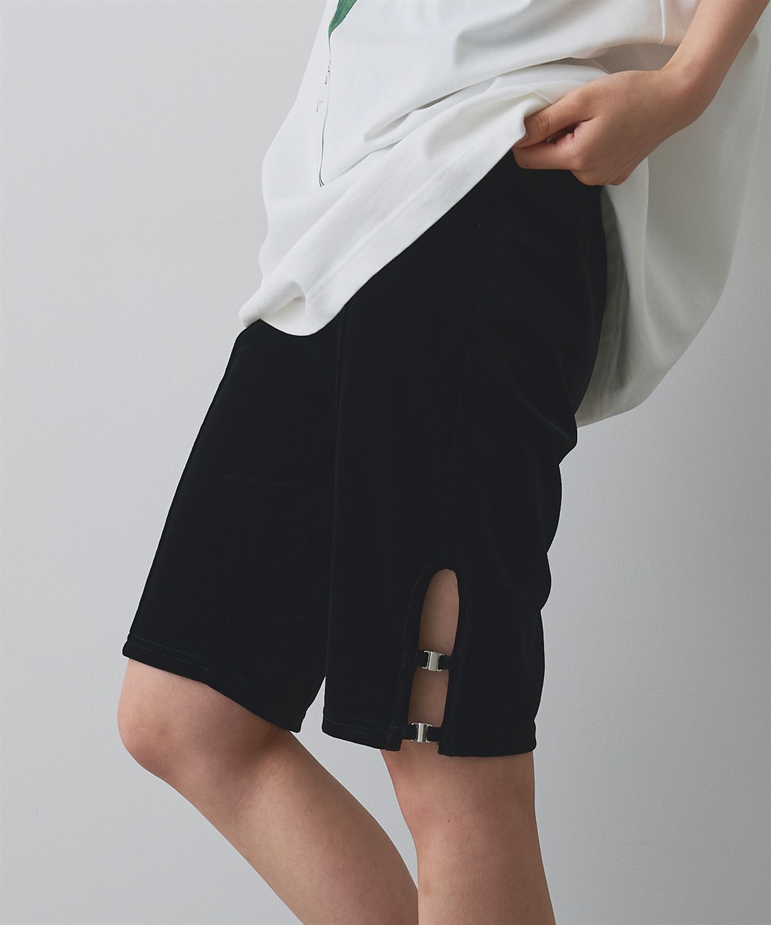 ELLEgirl ベロアハーフレギンス_sub_24