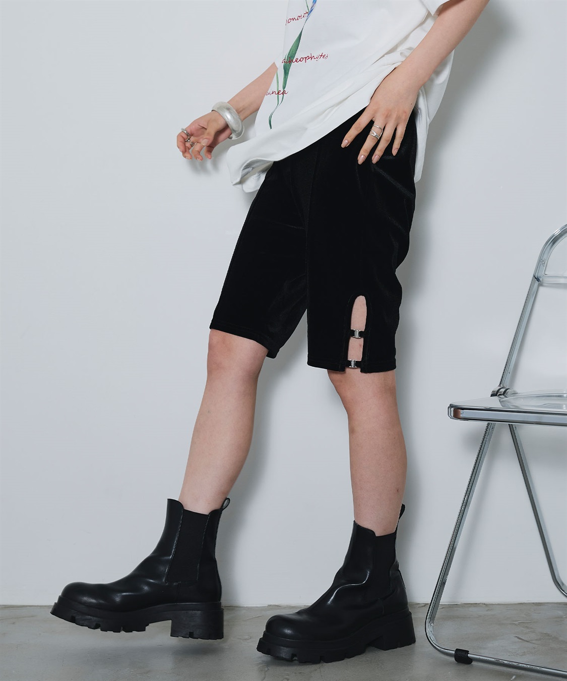 ELLEgirl ベロアハーフレギンス_sub_27