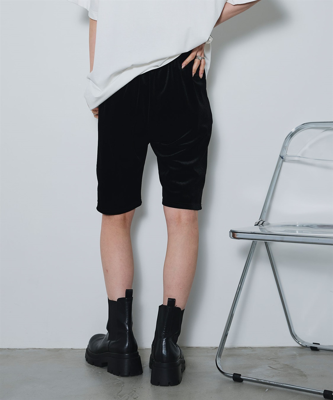 ELLEgirl ベロアハーフレギンス_sub_28