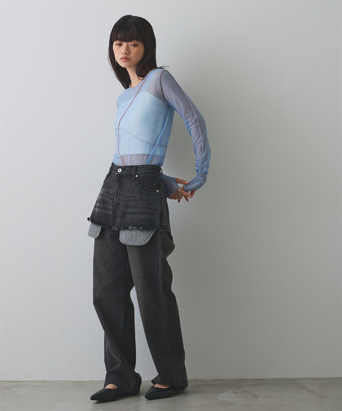 ELLEgirl 配色メローデザインシアートップス_sub_12