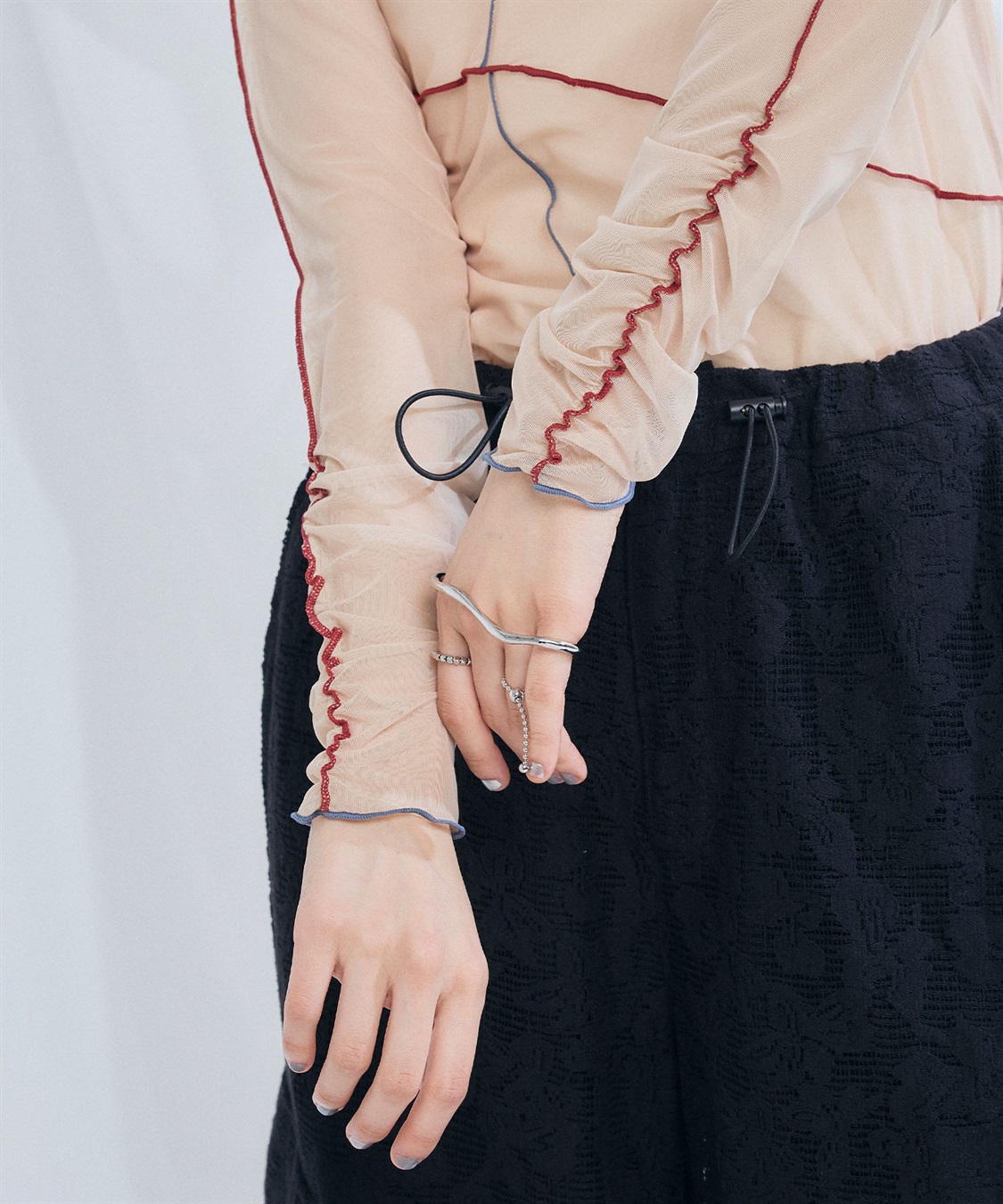 ELLEgirl 配色メローデザインシアートップス_sub_13