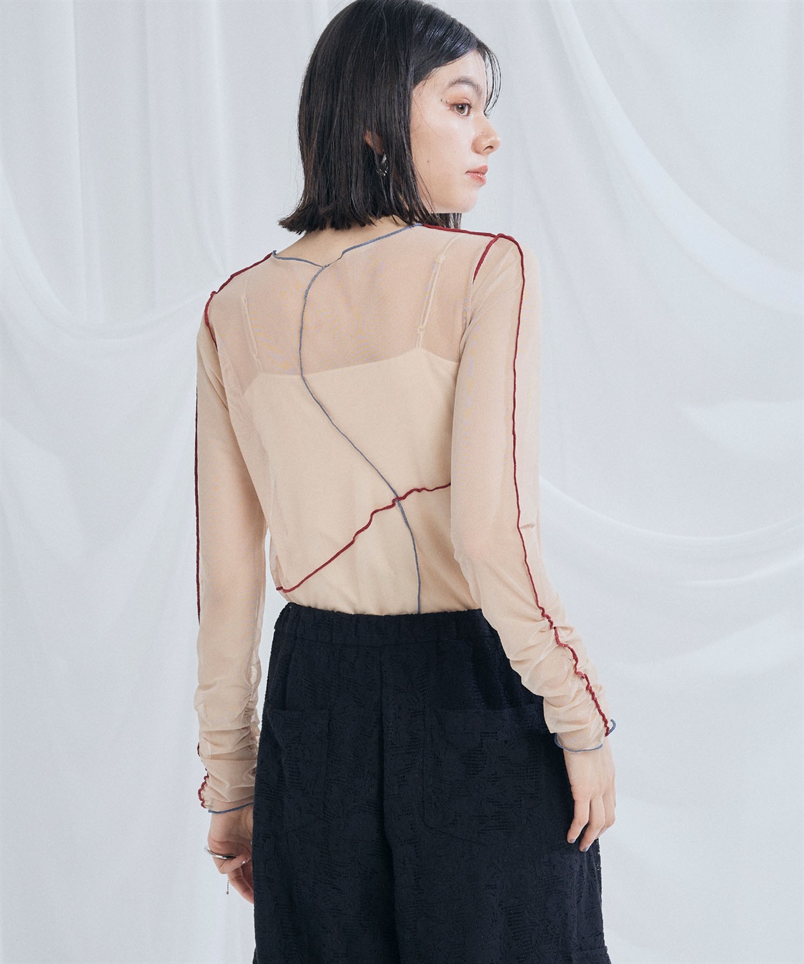 ELLEgirl 配色メローデザインシアートップス_sub_18