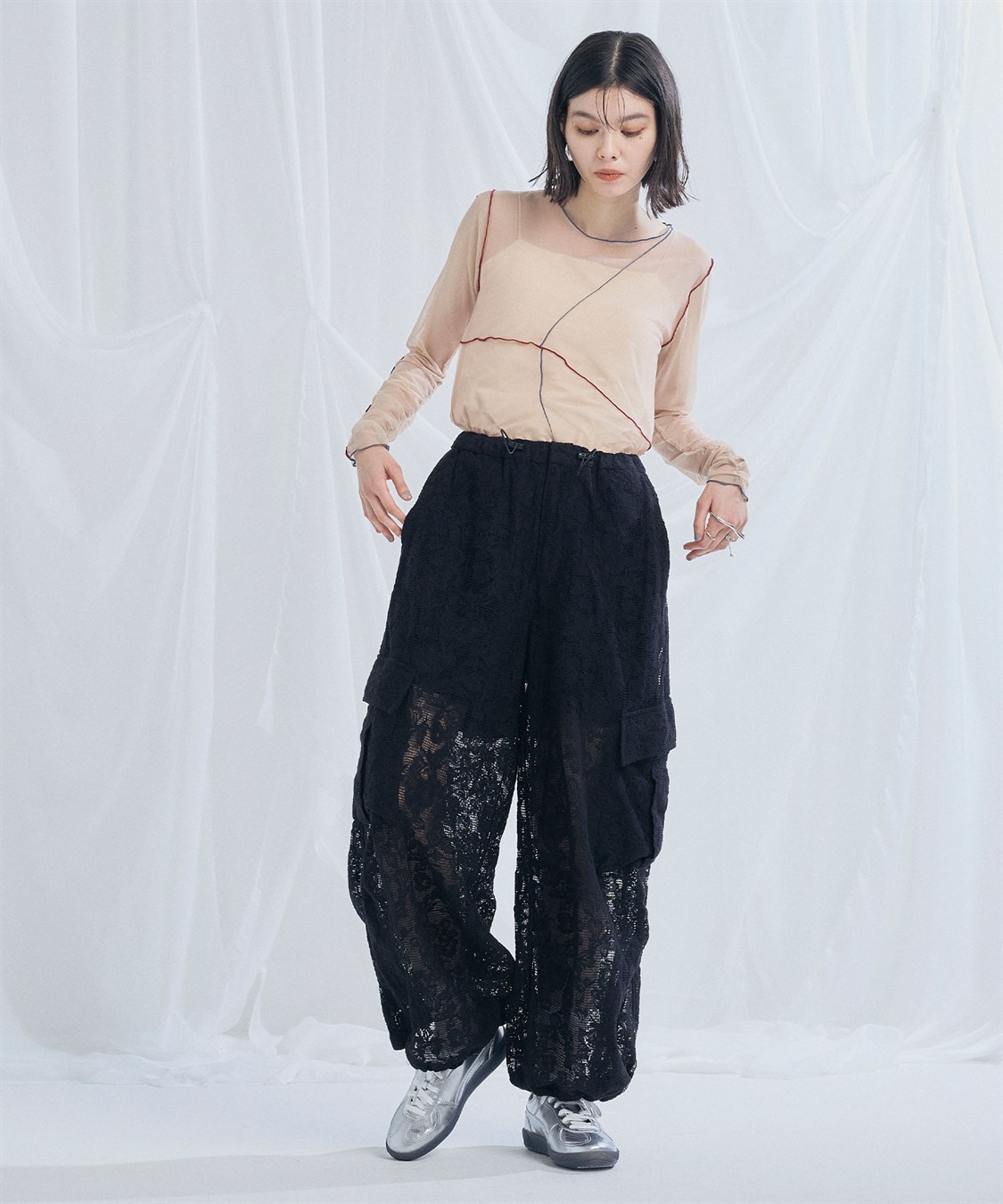 ELLEgirl 配色メローデザインシアートップス_sub_19