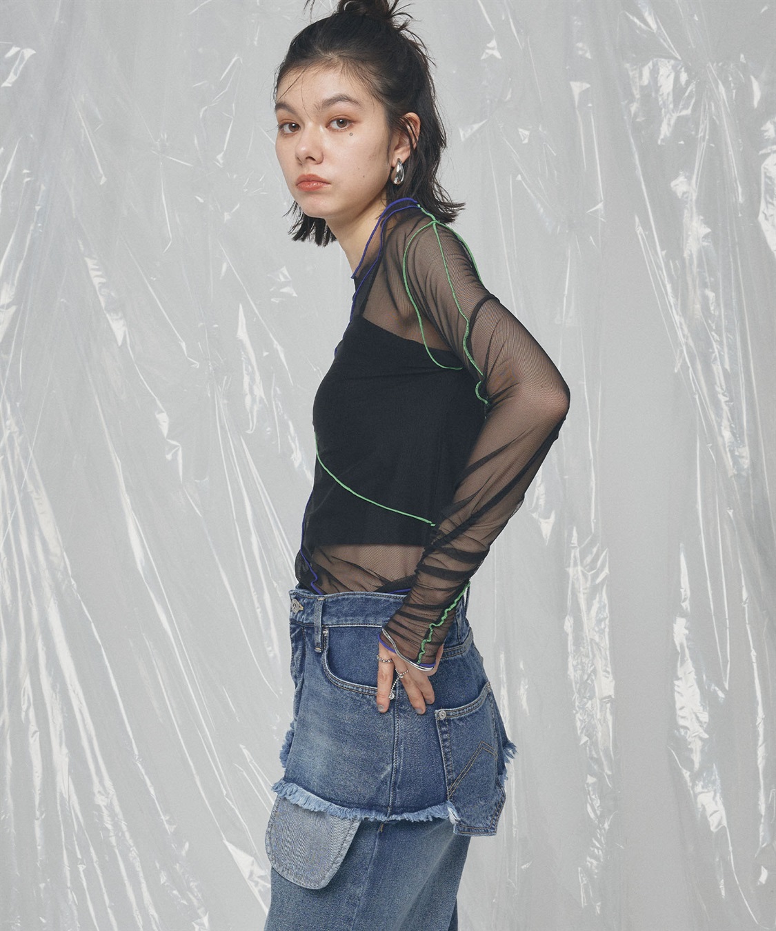 ELLEgirl 配色メローデザインシアートップス_sub_25