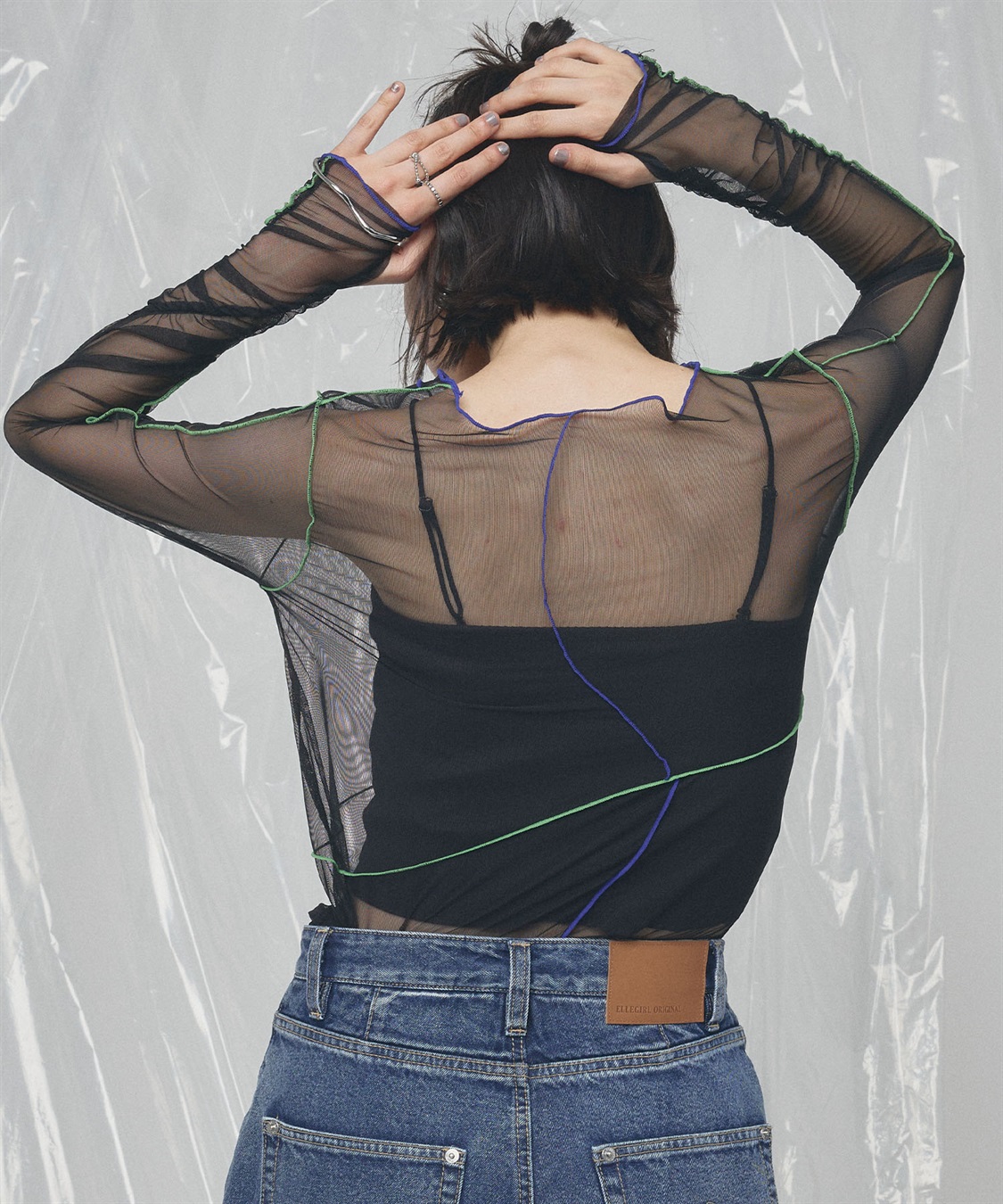 ELLEgirl 配色メローデザインシアートップス_sub_27