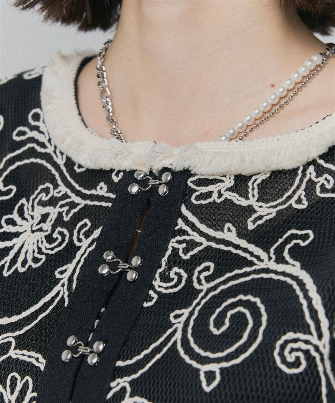 ELLEgirl コード刺繍メッシュカーディガン_sub_28